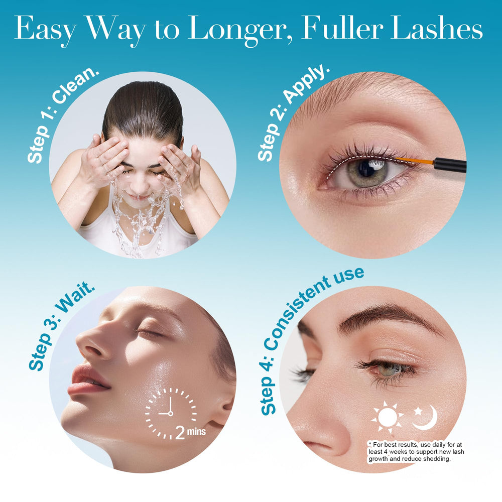 Caelymine eyelash serum packaging highlights 5 ml bottle