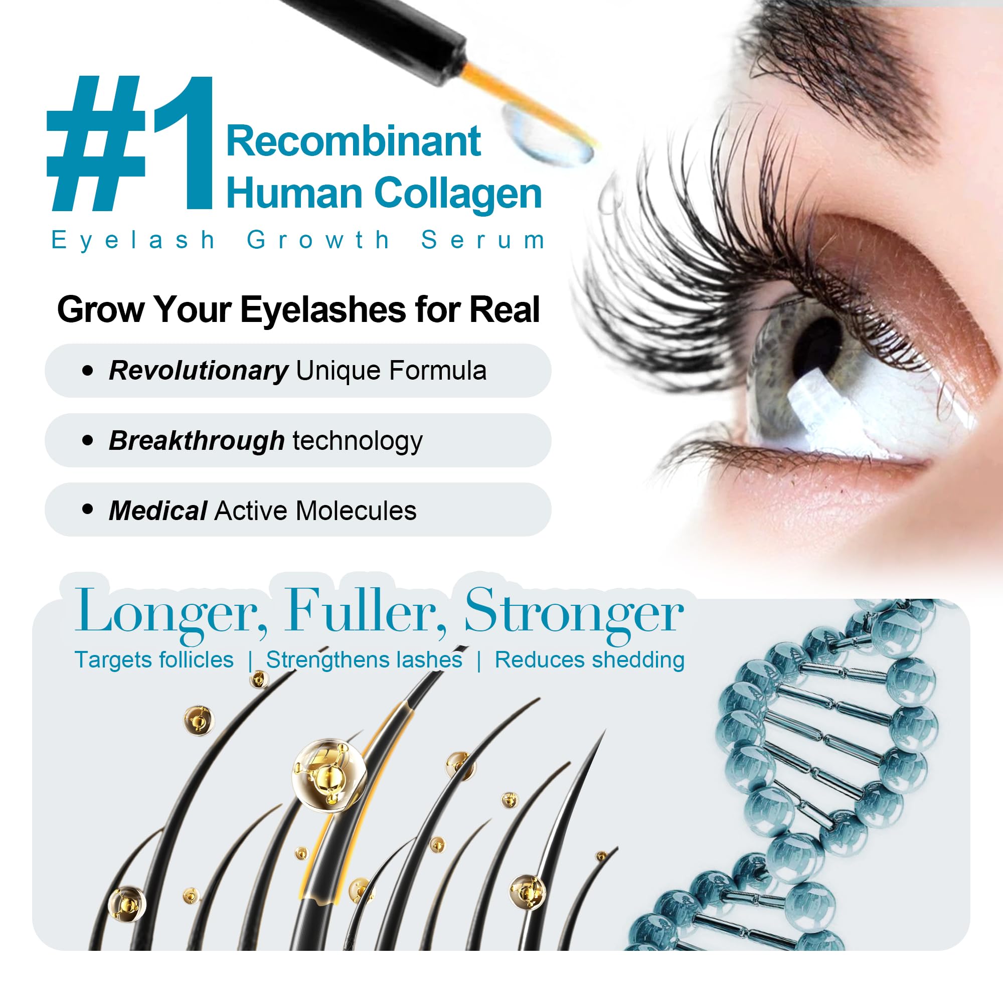 Caelymine lash serum brush application shows precise lash line care