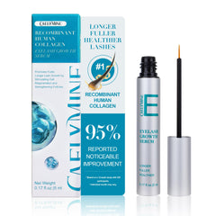 Caelymine natural eyelash serum bottle front for daily lash care