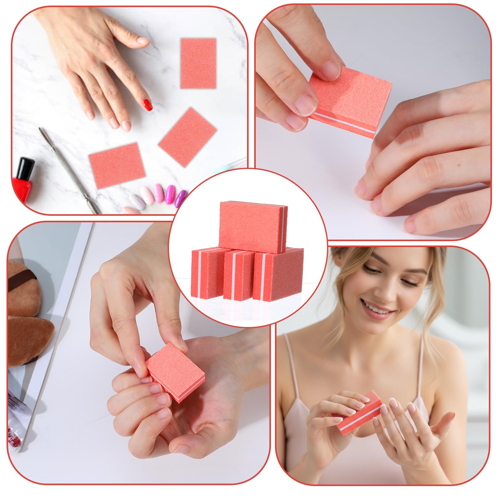 Caeuiciw easy-grip sponge buffer for smooth nail surfaces