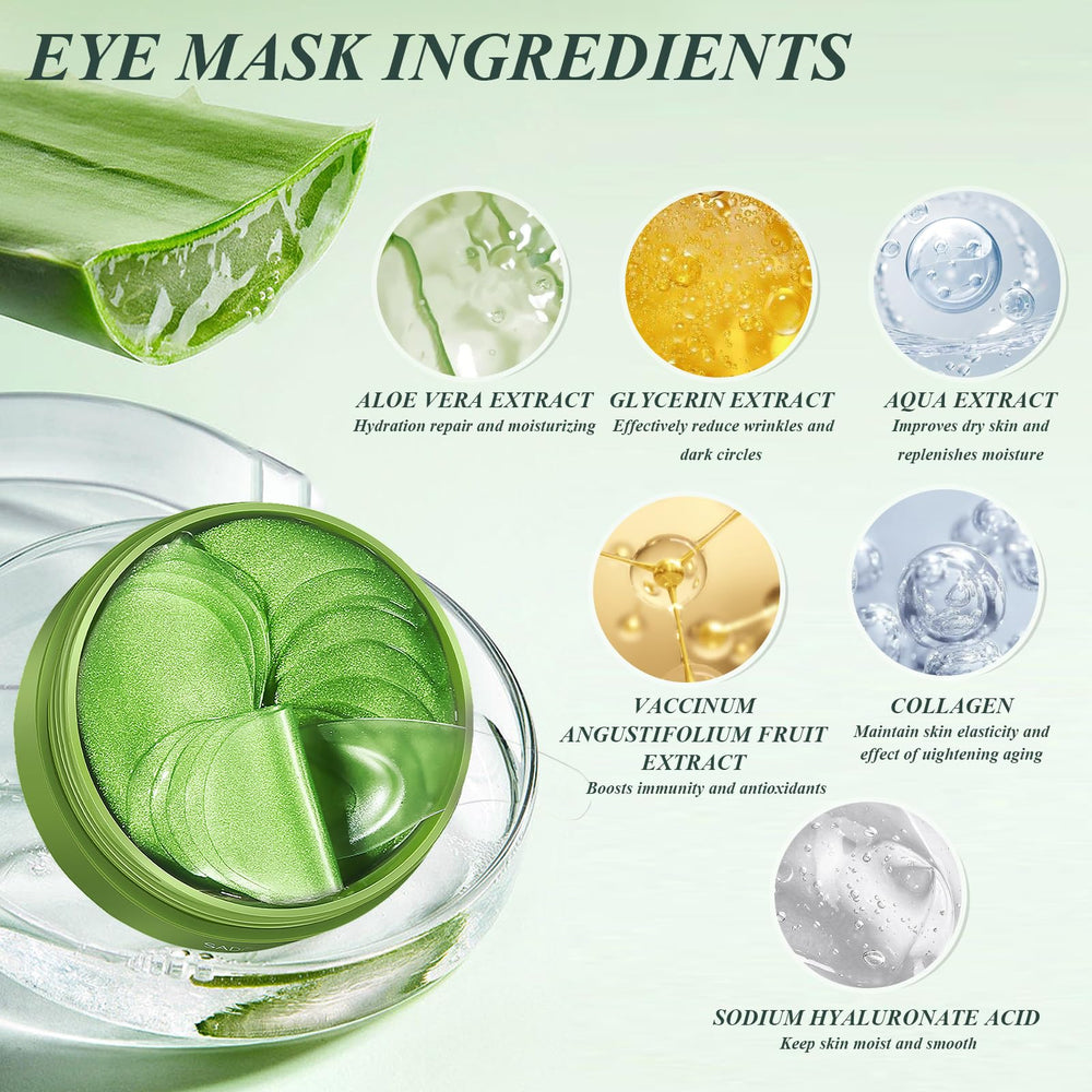 Caewous hydrogel patch texture close-up showing smooth, refreshing skin contact