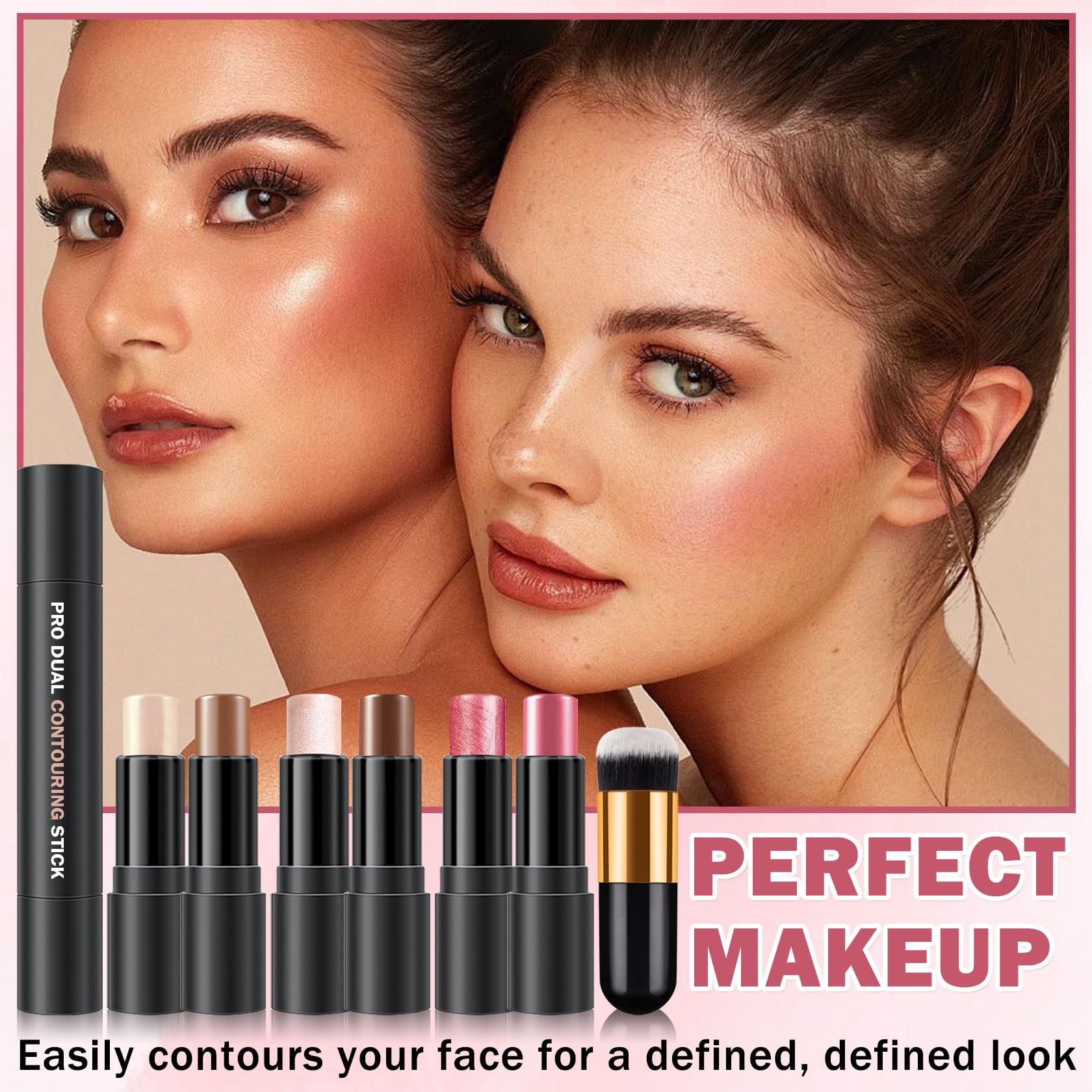 CAHIUYOA finished makeup look showing defined contours