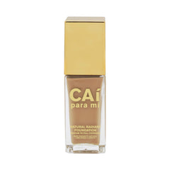 Cai Para Mi Natural Radiant Foundation tan texture swatch shows even tone and blendable texture for quick routines