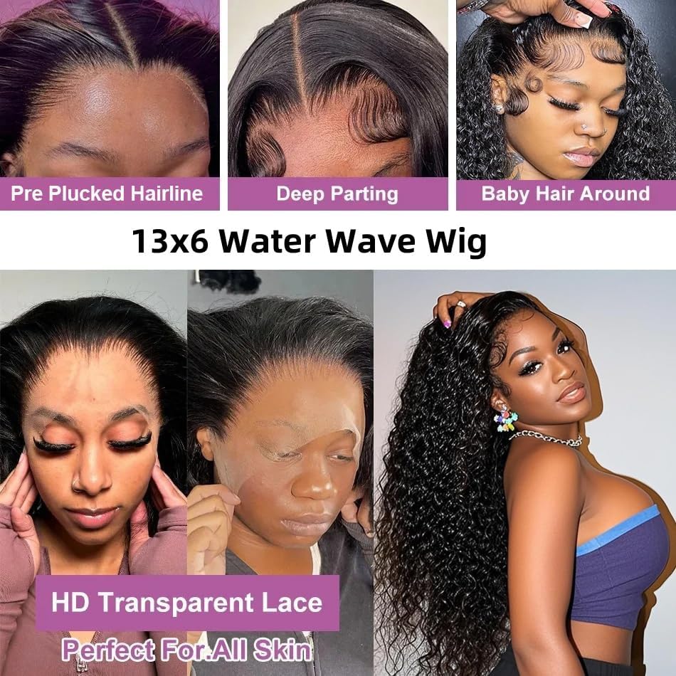 Caijuxing lace front wig 34 inch side view shows fullness and density