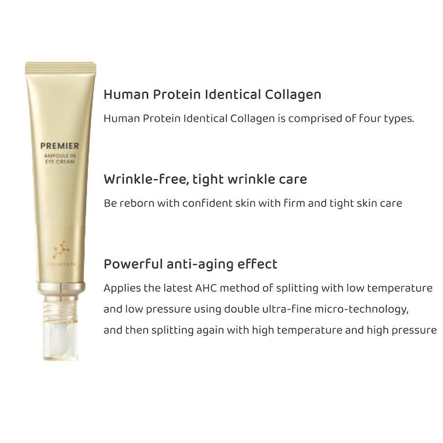 CainCosmetic Premier Ampoule Eye Cream packaging close-up with dual 40 ml tubes for extended use