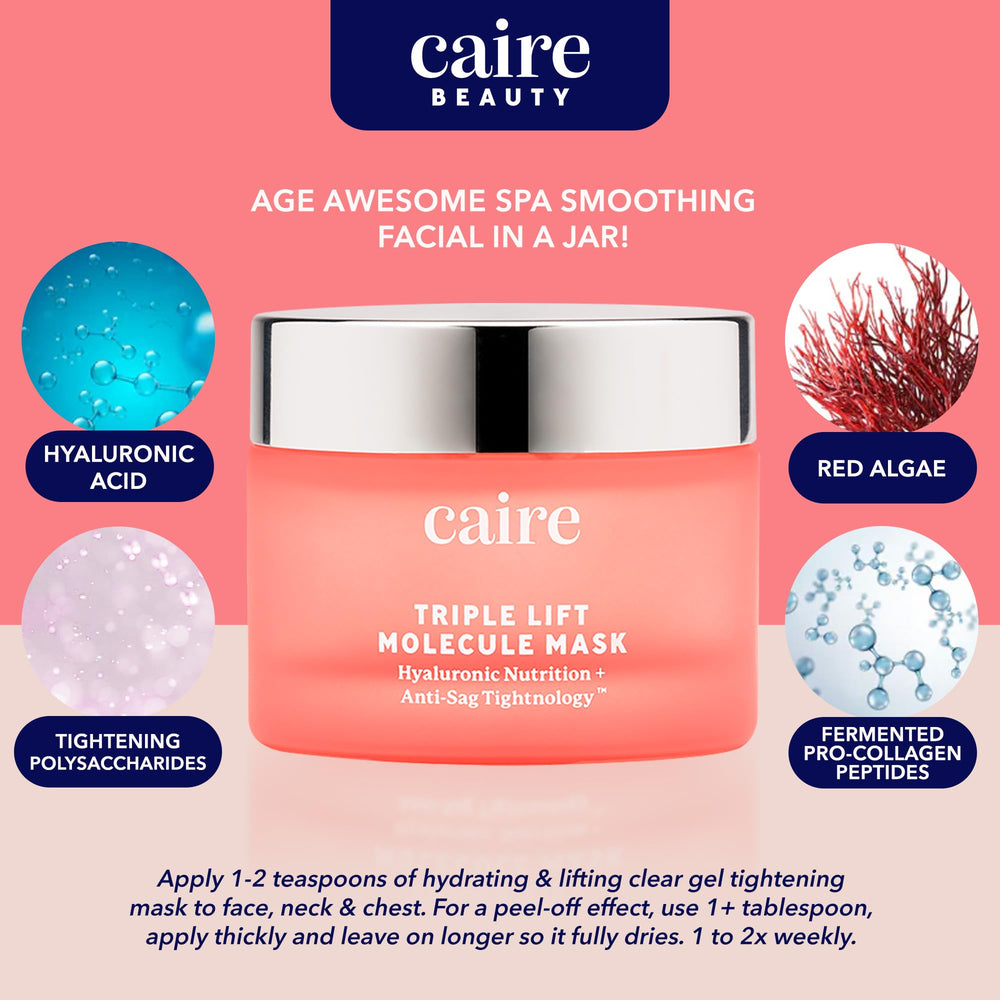 Caire Beauty triple hyaluronic acid growth factor swatch suggests deep hydration