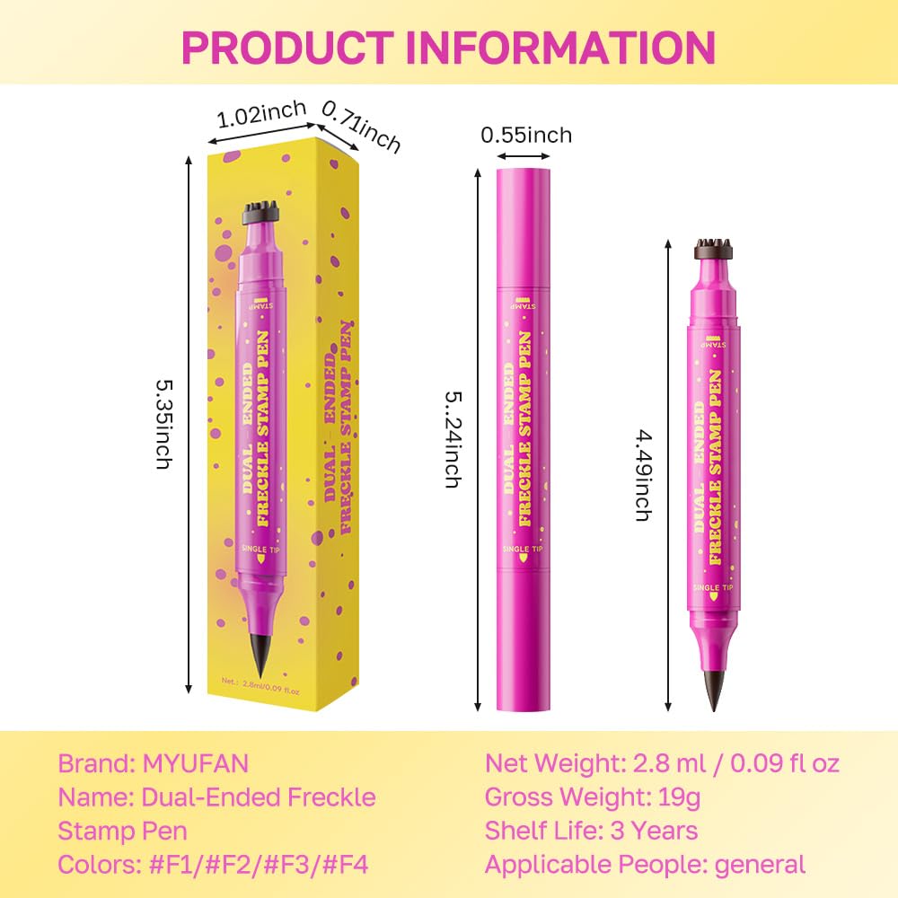 CAKAILA 2 in 1 freckle and eyeliner tool for quick sun kissed enhancement.
