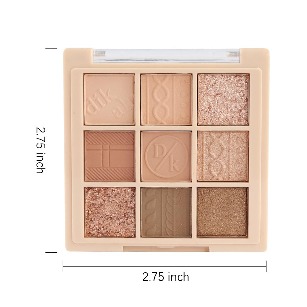 CAKAILA 9Colors Neutral palette portable case keeps makeup ready on travel.
