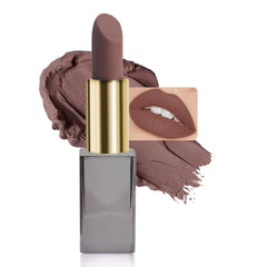 CAKAILA Brown Matte Cream Lipstick swatches showing rich color and smooth finish