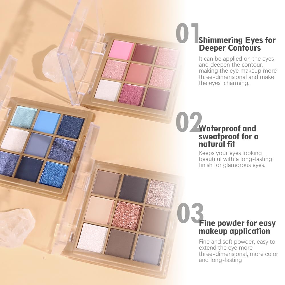 CAKAILA warm and cool tones offer soft matte to shimmering finishes