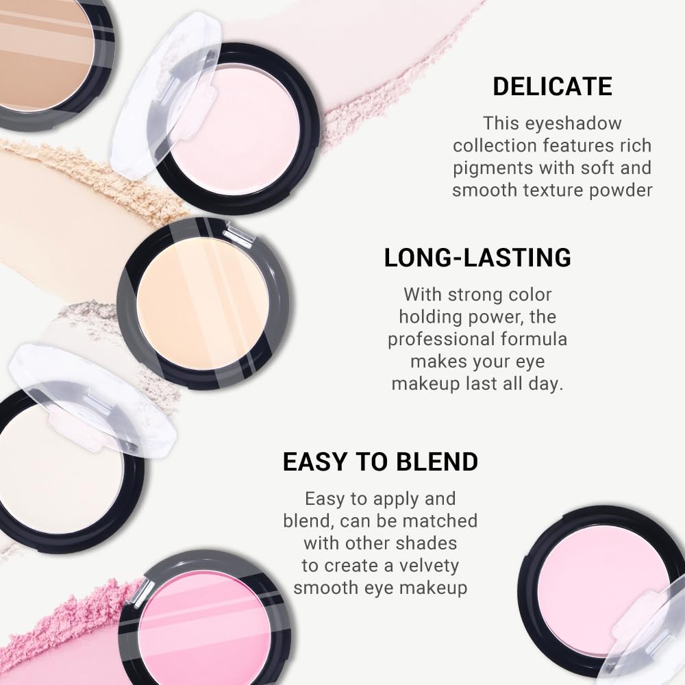 CAKAILA Eye Shadow Palette application yields smooth, natural-looking finish on lids.