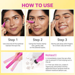 CAKAILA lightweight natural formula creates believable freckles.