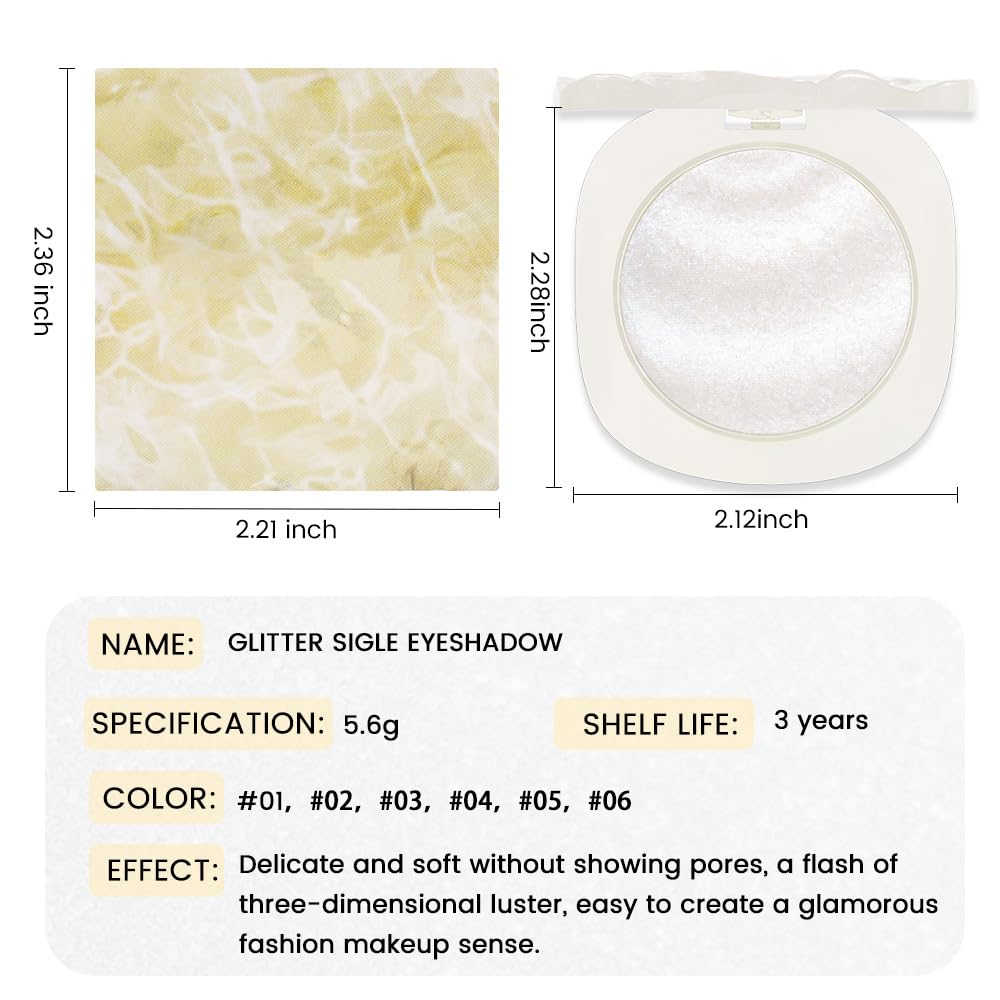 CAKAILA long-lasting shimmer keeps eyelids vibrant throughout the day.