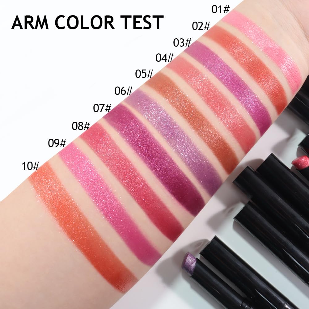 CAKAILA 24-hour wear swatch on lips suggests long-lasting color and hydration.