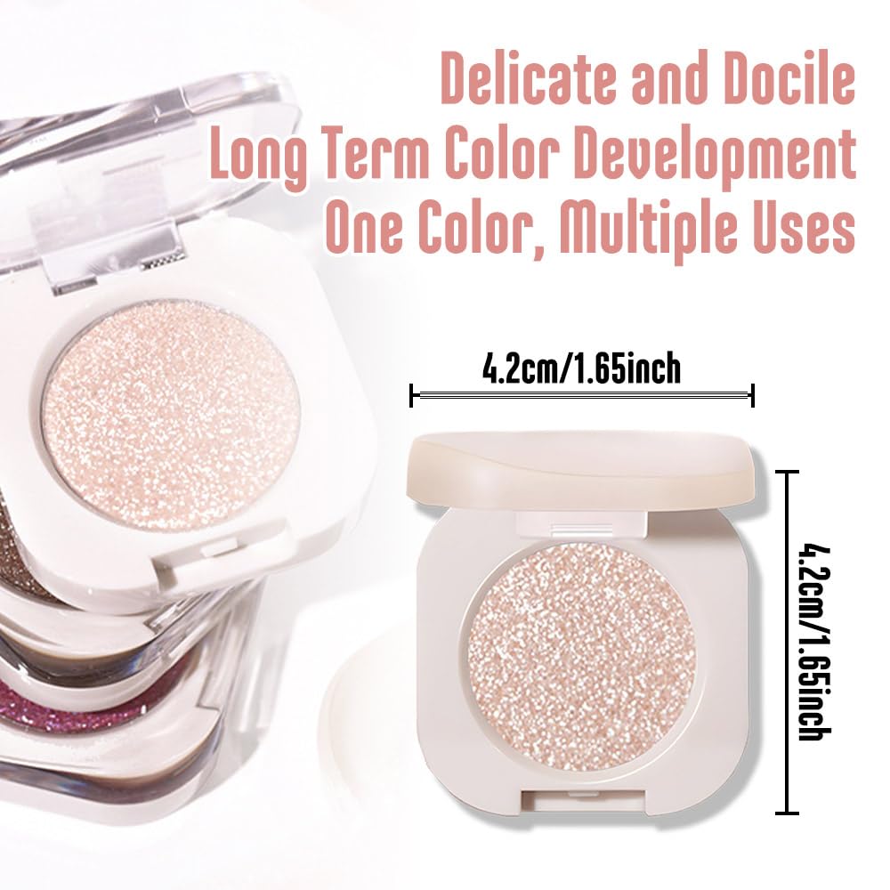 CAKAILA Monochrome Glitter Eyeshadow Palette compact for travel