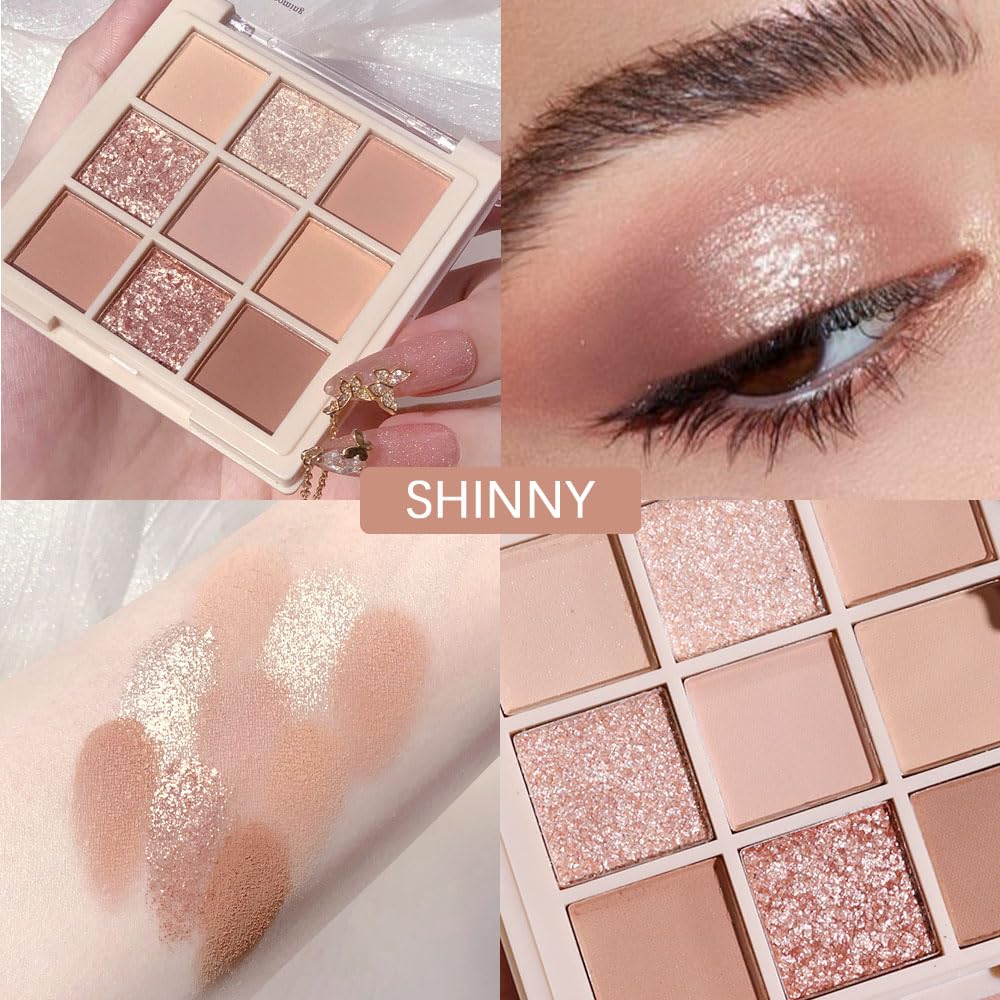 CAKAILA Nude Pink Beige Palette in makeup bag ready for on the go touch ups