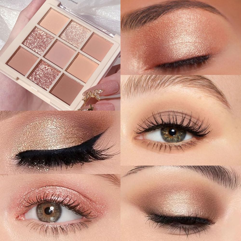 CAKAILA Nude Pink Beige Palette pan closeup highlights rich pigmentation for easy customization