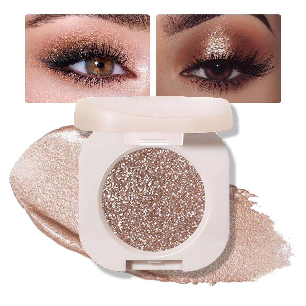 CAKAILA single nude gold brown shimmer eyeshadow adds subtle luminance for day looks