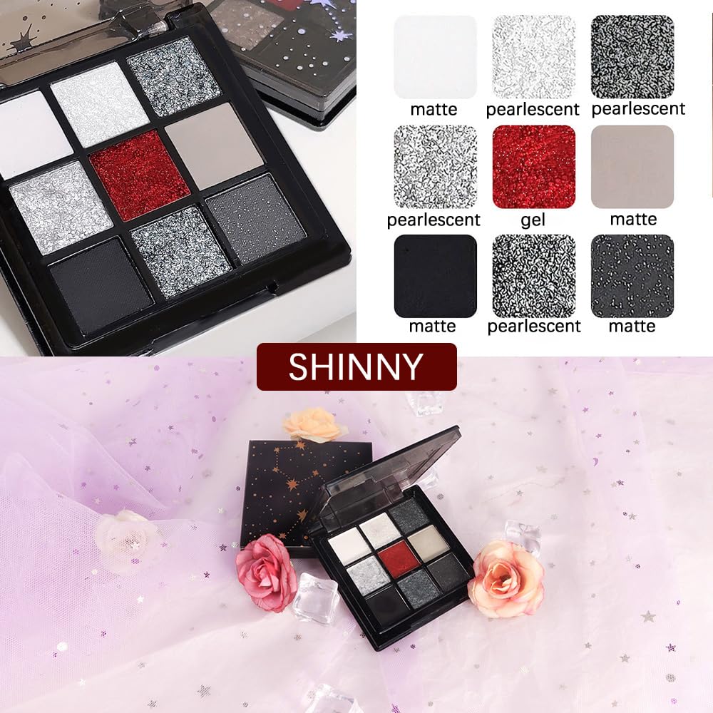 CAKAILA dramatic Halloween look with smoky reds and blacks