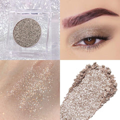 CAKAILA Taupe Gray Brown Shimmer Palette close-up shimmer finish for glow.