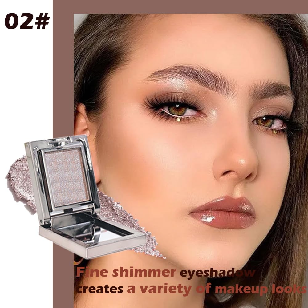 CAKAILA Taupe Mauve Shimmer palette open with built-in mirror for quick touch-ups.