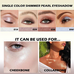 CAKAILA Taupe Mauve Shimmer swatches showing rich pigmentation on skin.