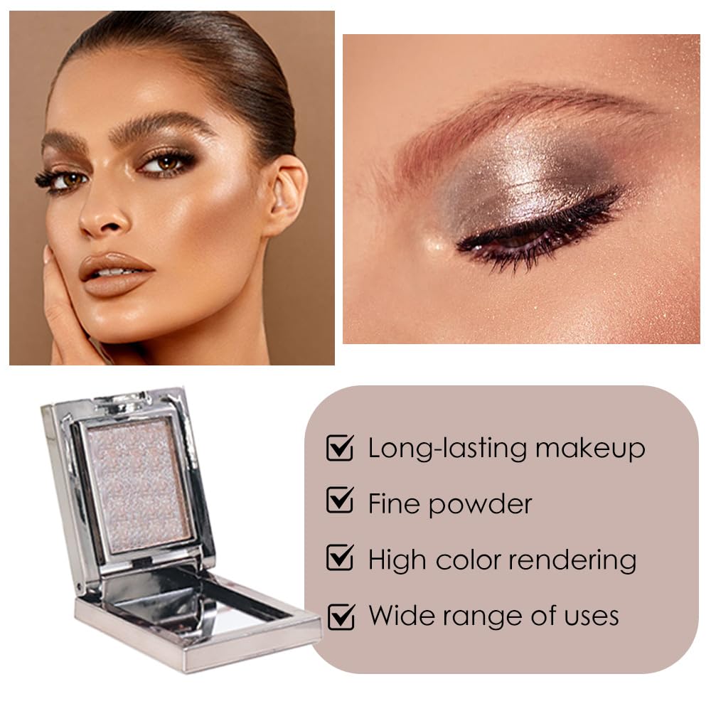 CAKAILA Taupe Mauve Shimmer texture appears blendable and soft for smooth shading.