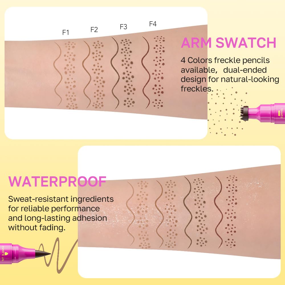CAKAILA waterproof long-lasting freckle stain staying through daily activities.