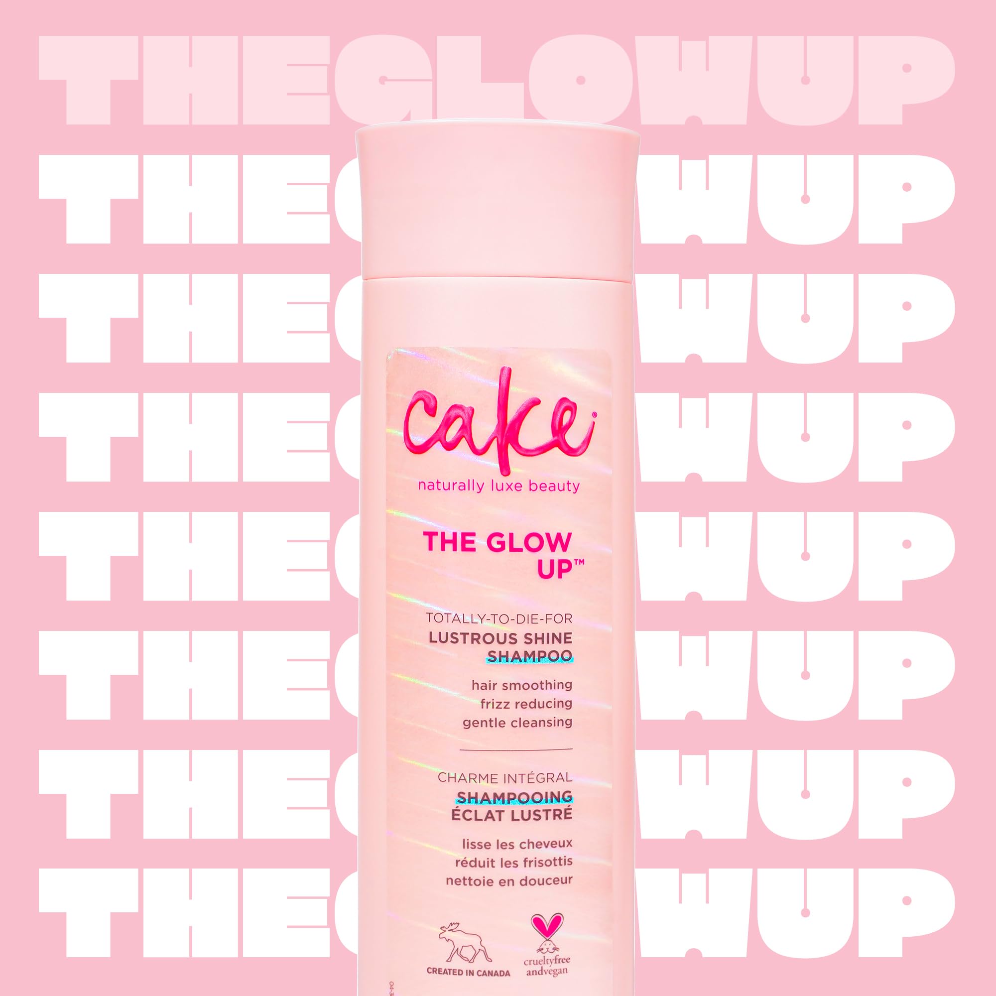 Cake Beauty Glow Up Shampoo foamy lather demonstrates rich cleansing.
