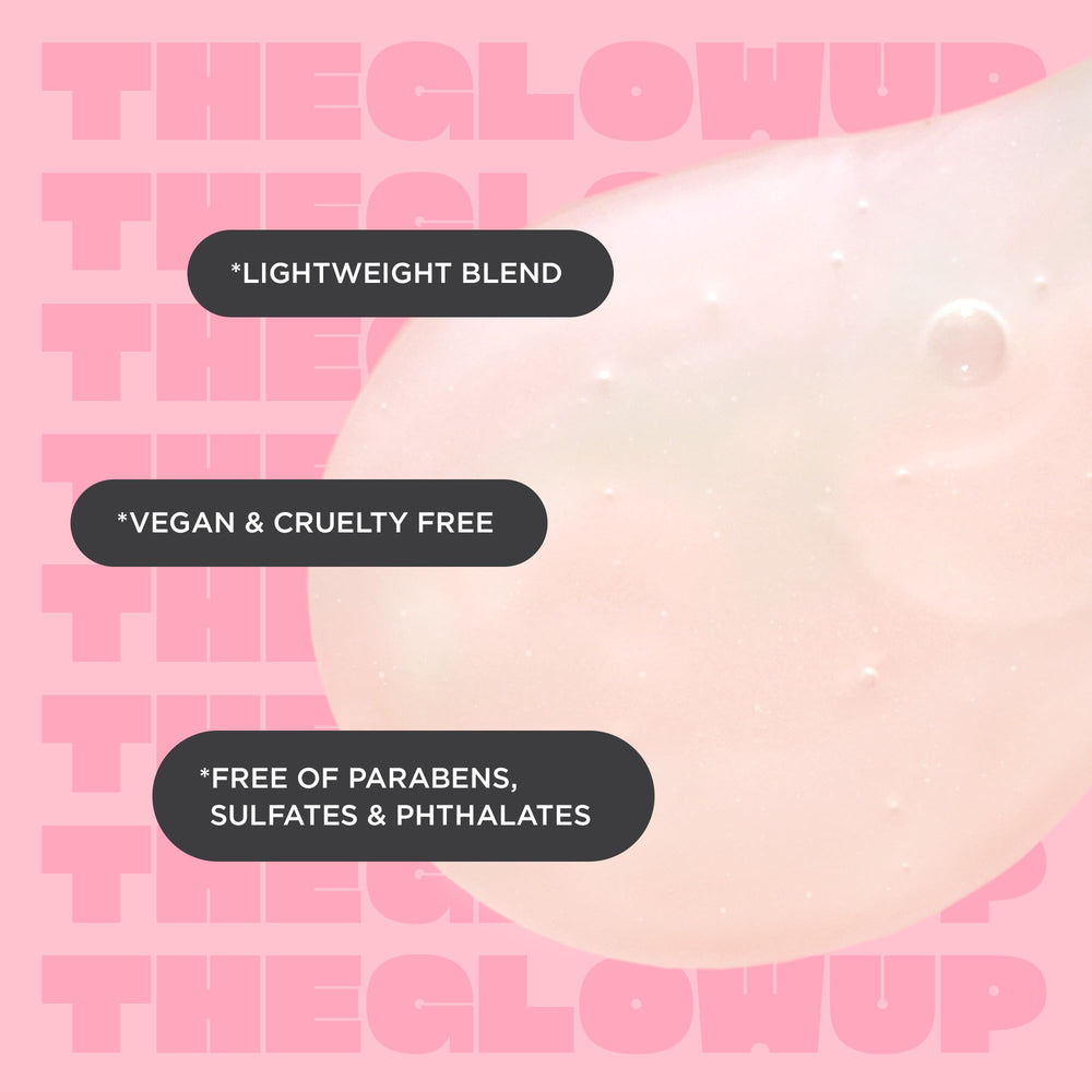 Cake Beauty Glow Up Shampoo green-tea visual emphasizes hydration and protection.