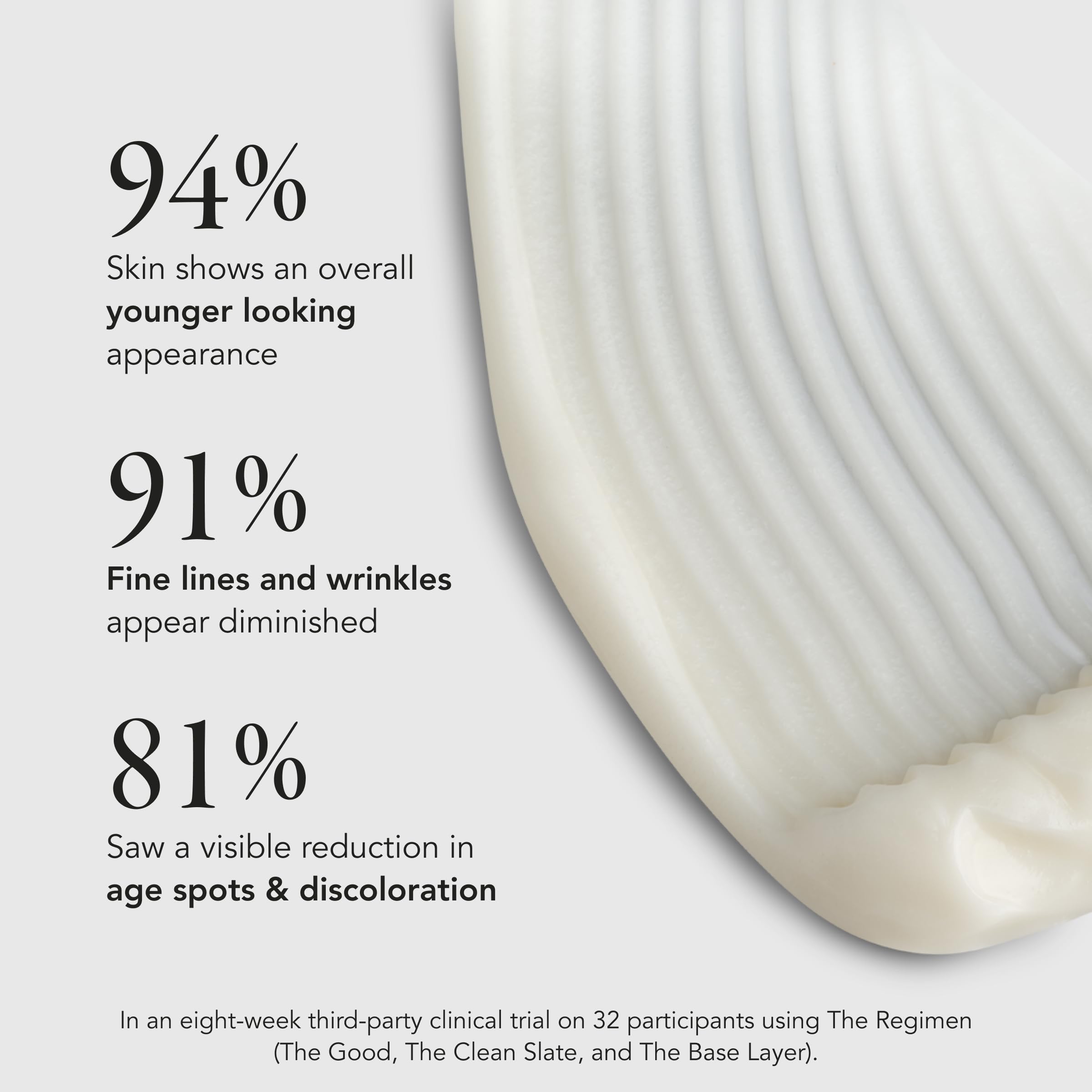 Caldera + Lab The Base Layer ingredients-closeup highlighting plant stem cells and botanicals for nourishing care.
