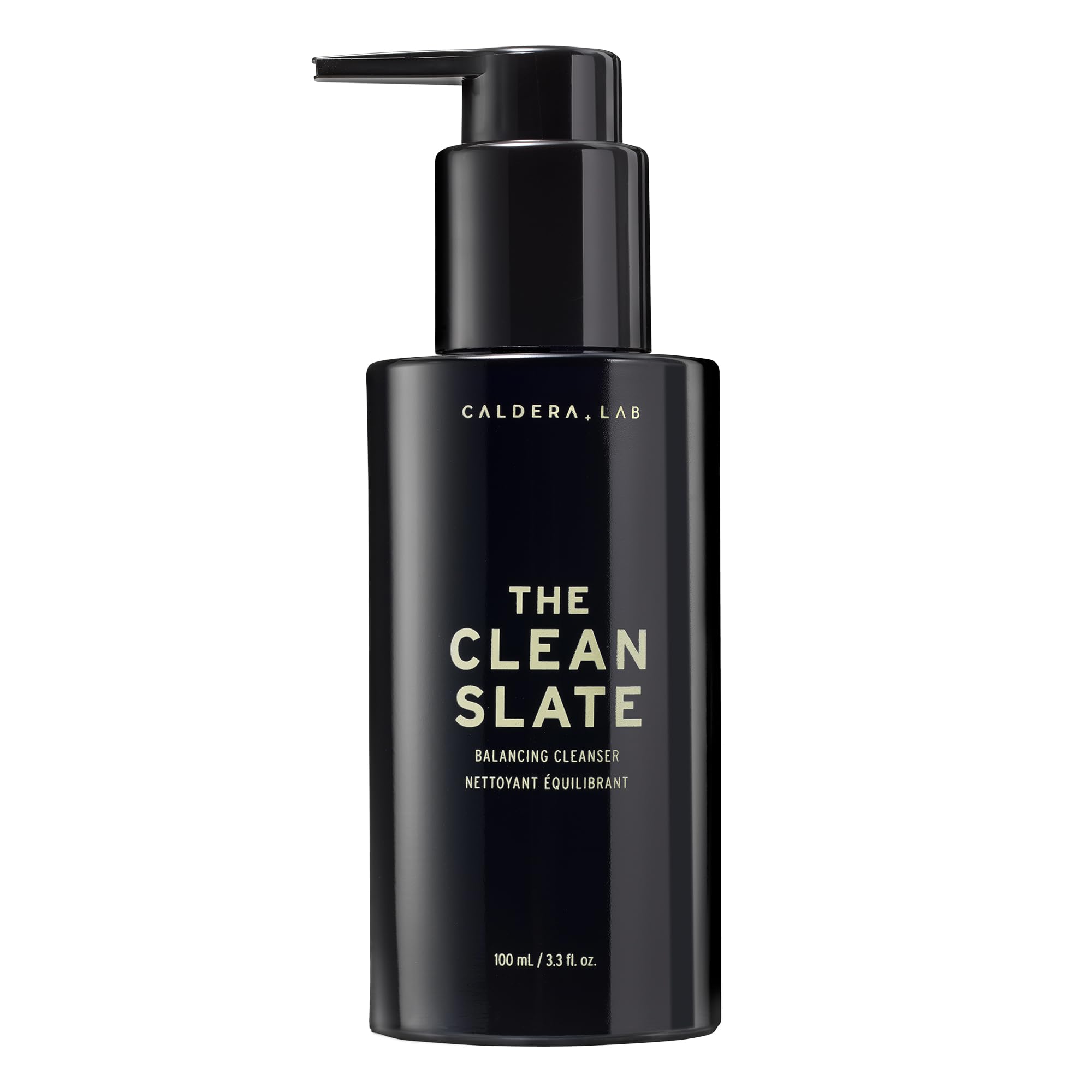 Caldera + Lab The Clean Slate bottle with foaming cleanser for sensitive skin, hydrating and refreshing.