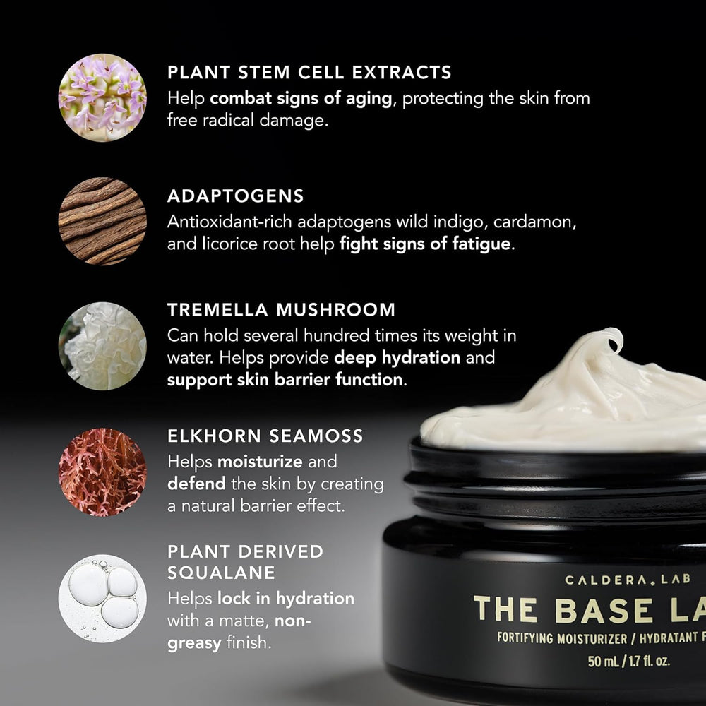 Caldera + Lab Regimen fireweed extract highlights antioxidant protection for skin health.
