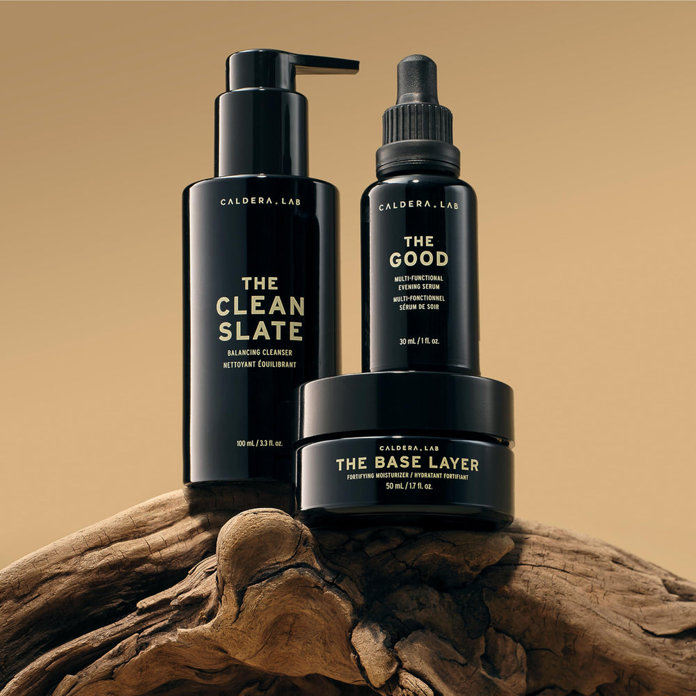 Caldera + Lab Regimen after-use skin appears smoother and more even in texture.