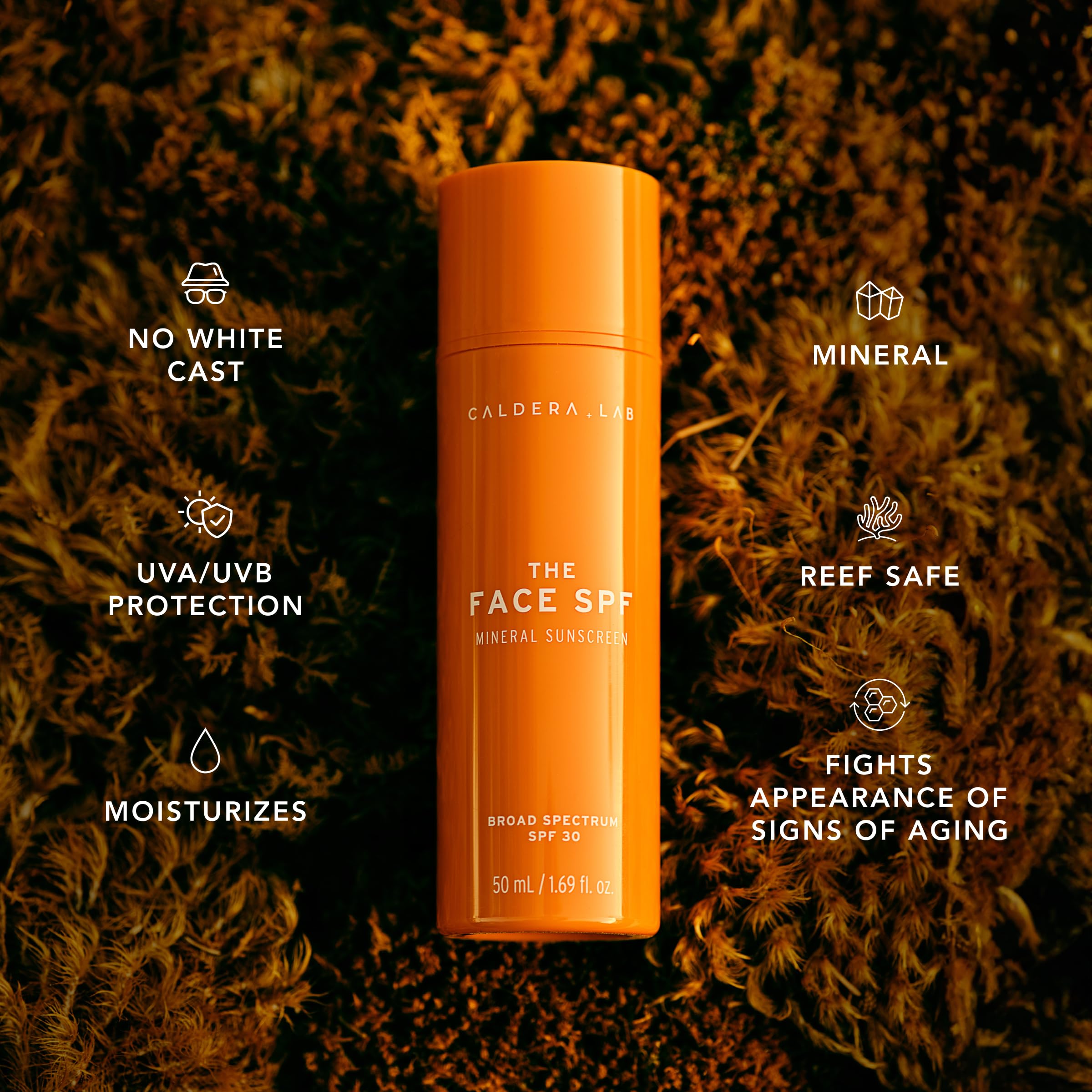 The Face SPF illustrates broad-spectrum UVA/UVB protection on skin