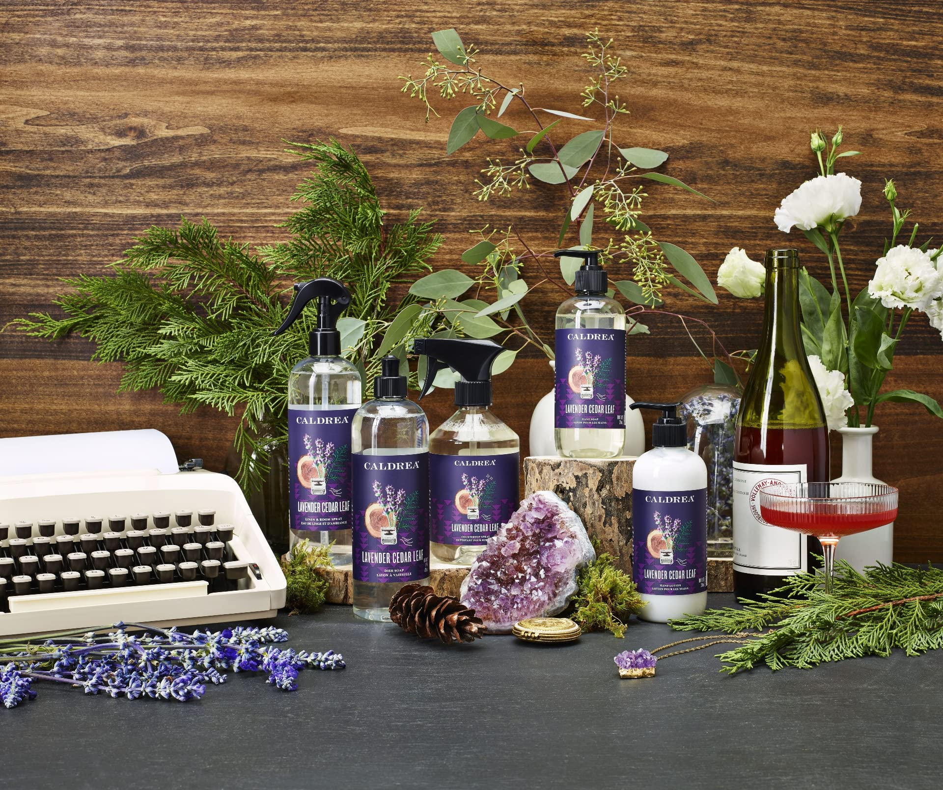 Caldrea Lavender Cedar Leaf fragrance notes enhance daily hand care.