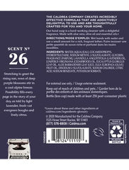 Caldrea Lavender Cedar Leaf refill packaging ready for convenient eco-friendly refills.