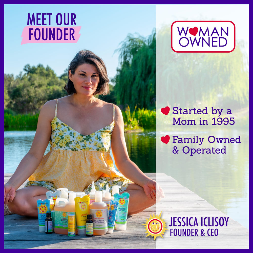 Adult using California Baby Calming Cream as everyday moisturizer.