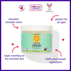 California Baby Calming Cream calendula and aloe ingredients soothe skin gently.