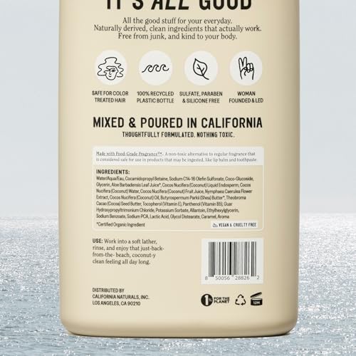 California Naturals Body Wash foam texture for a light, skin-friendly cleanse.
