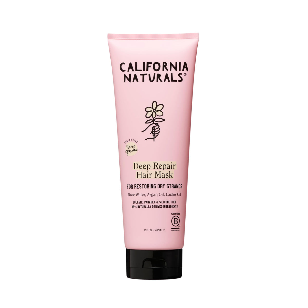 California Naturals Deep Repair Mask front view nourishes dry hair with shea butter and oils.