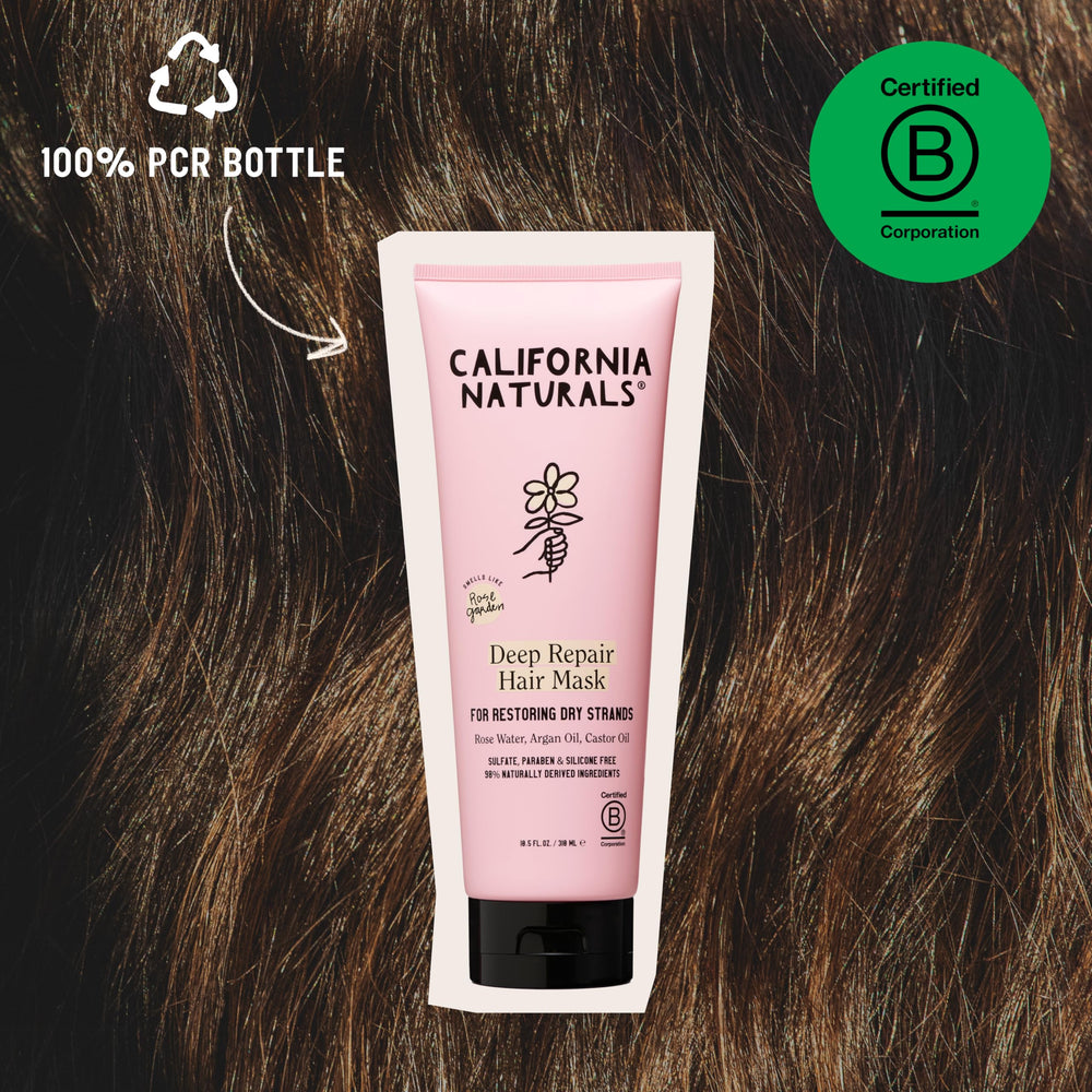 Eco-packaging from recycled materials highlights California Naturals sustainability.