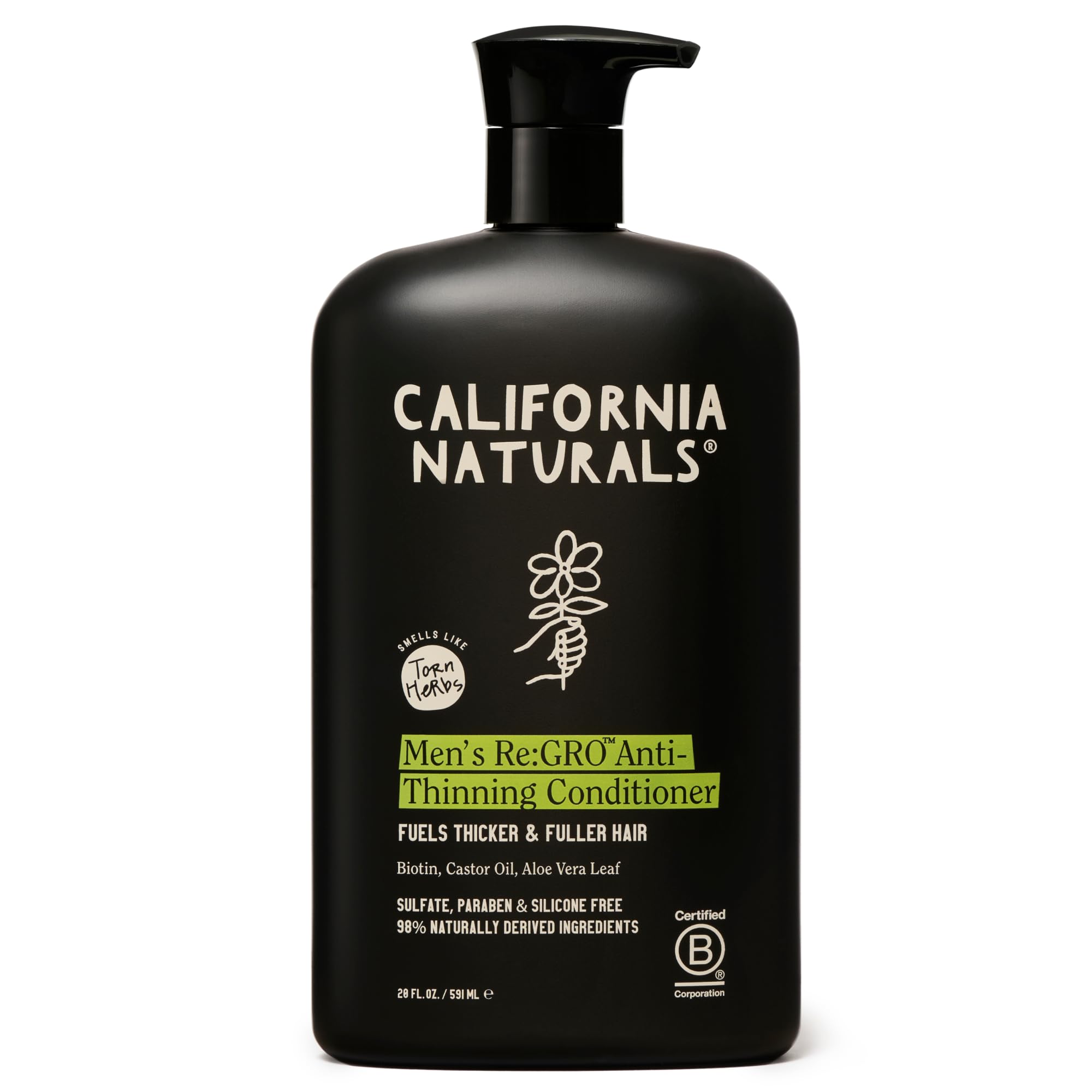 California Naturals Re:GRO conditioner bottle for daily scalp support and fuller-feeling hair