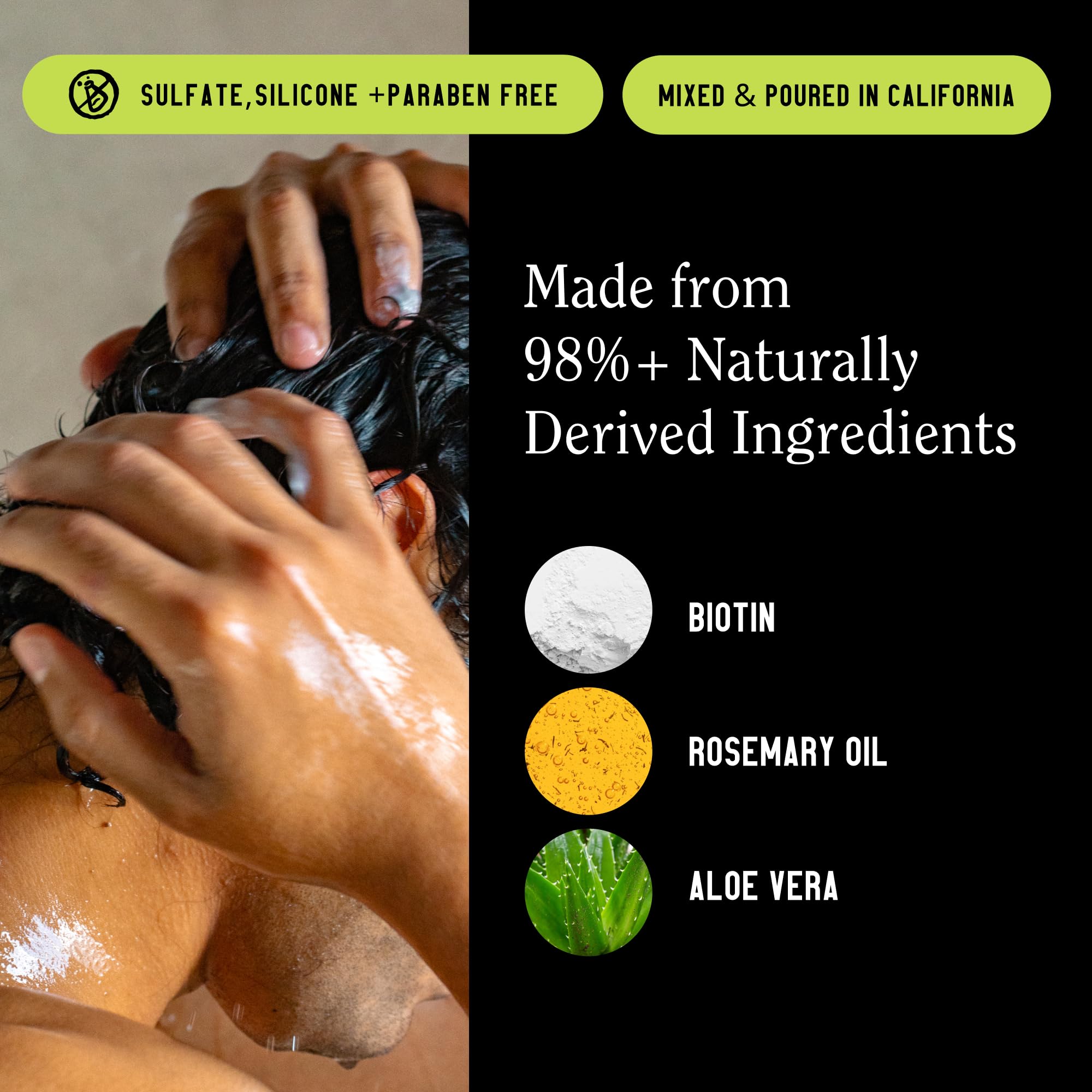 California Naturals Re:GRO conditioner creamy texture for softness and manageability