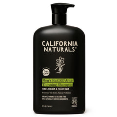 California Naturals Re:GRO Shampoo bottle pour for an invigorating scalp cleanse.