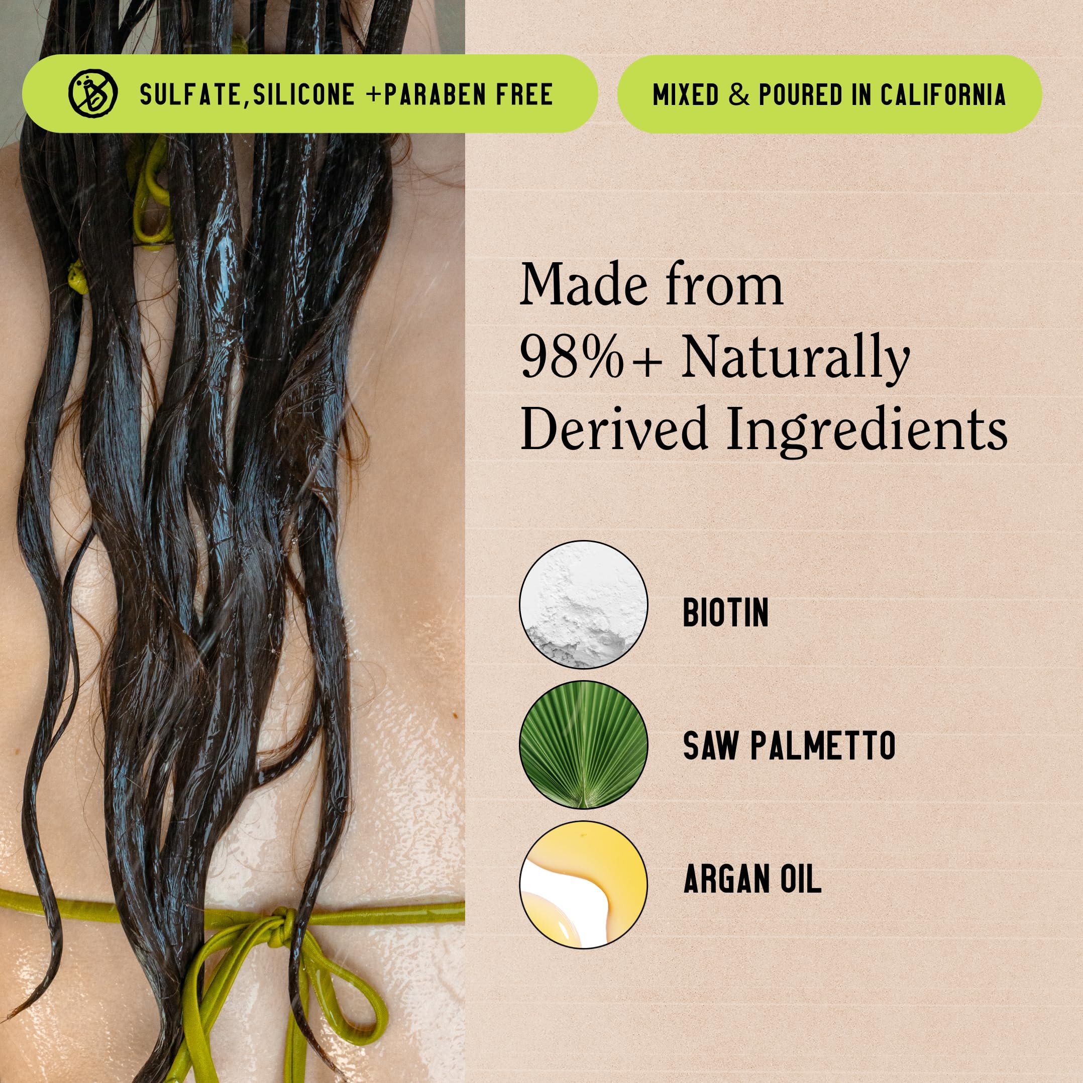 California Naturals Re:GRO packaging emphasizes vegan, cruelty-free ethics and eco-conscious packaging.
