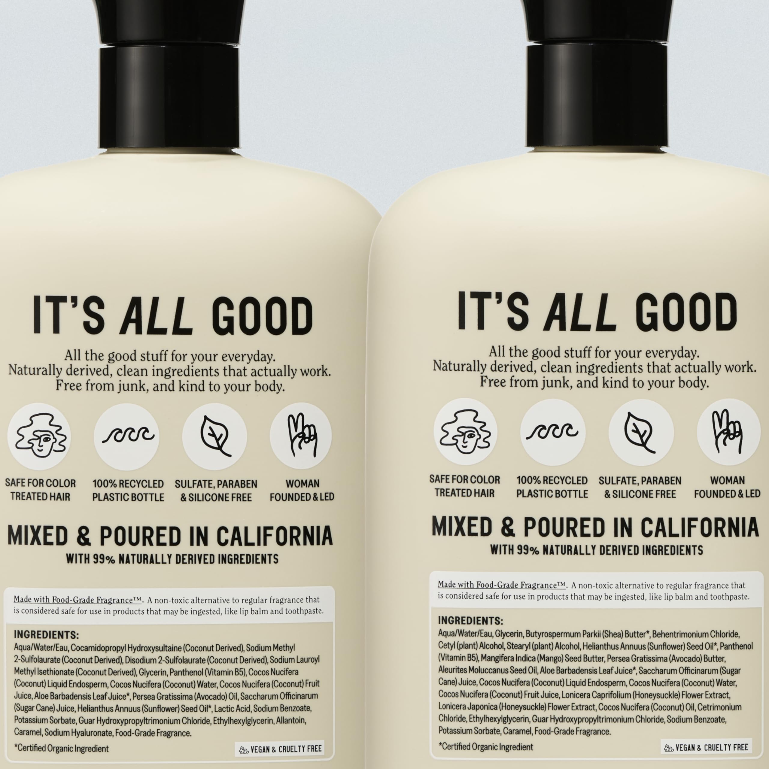 California Naturals vegan cruelty-free symbol indicating ethical brand