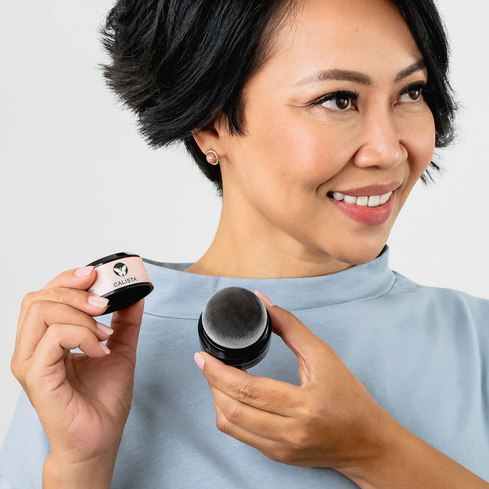 Calista Embellish Root Touch-Up Blonde water-resistant formula stays put through workouts.
