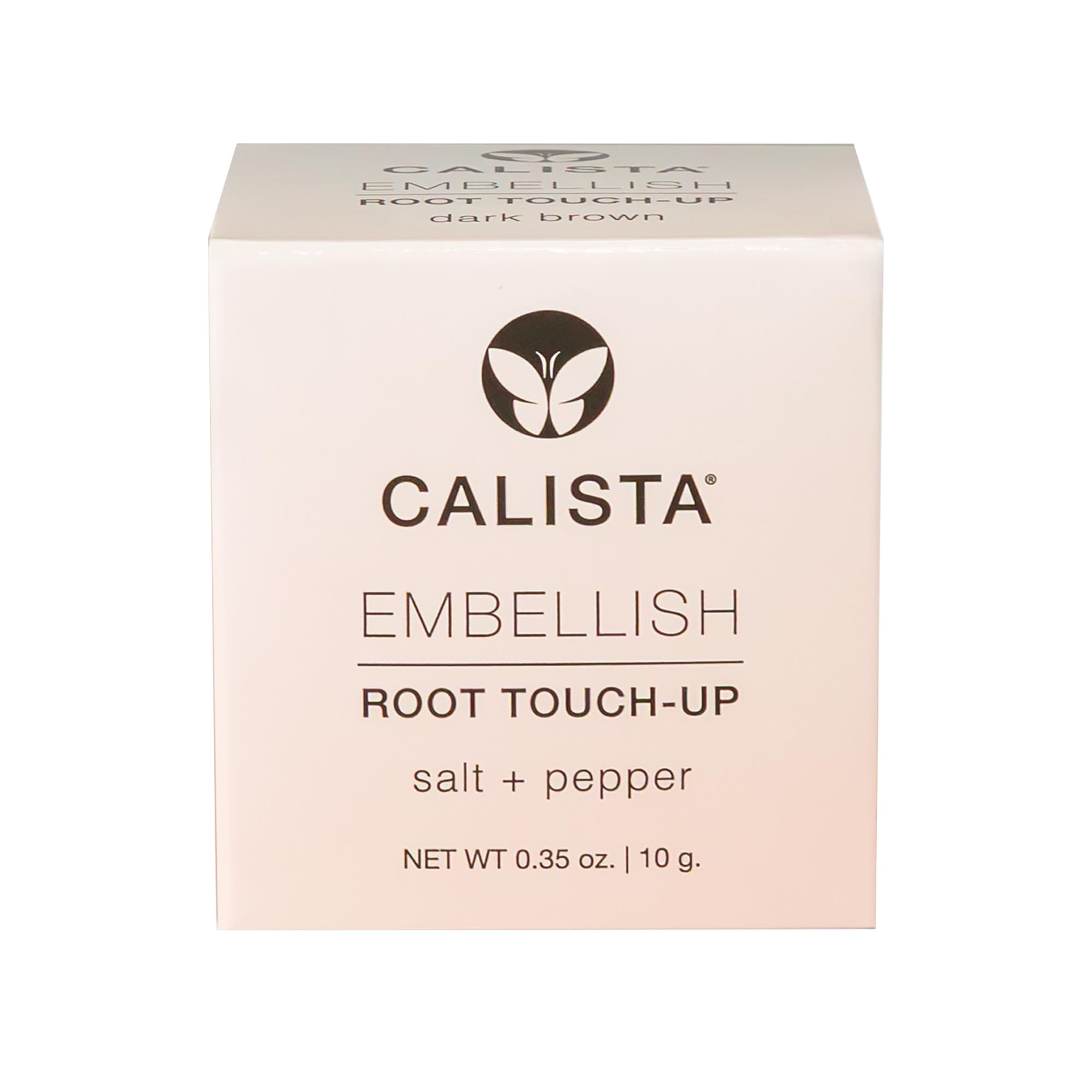 Calista Root Touch-Up covers gray roots for natural concealment.