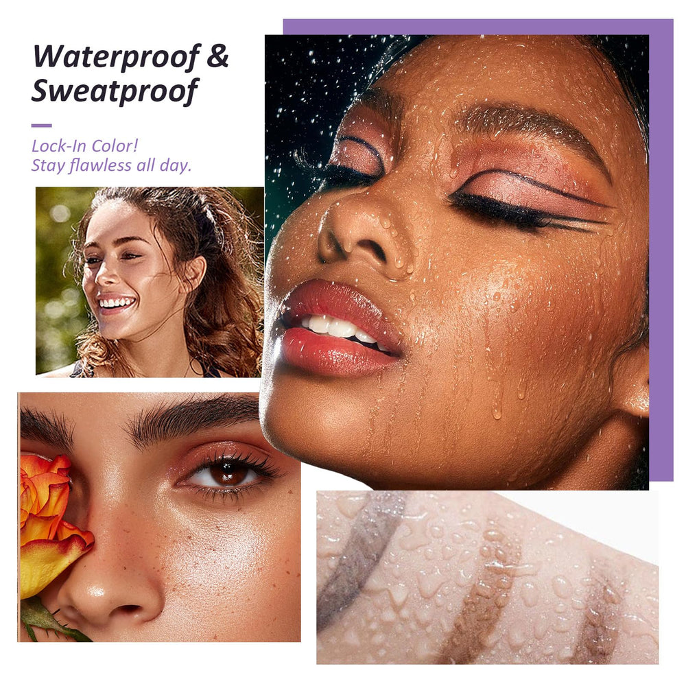 Callmynm Peel Off Eyebrow Gel waterproof performance under rain test.